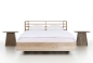 Preview: orig. BOW Zeitloses Design Bett aus Massivholz